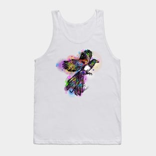 Watercolour Magpie Tank Top